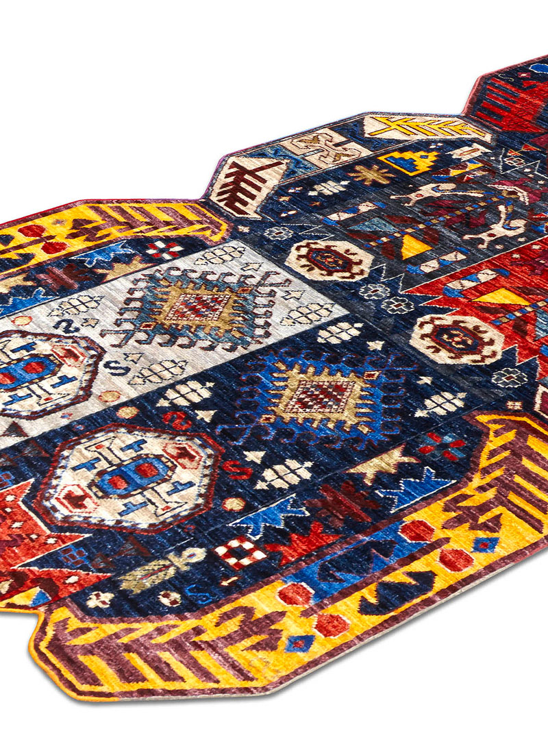 Multishape Hand-Woven Rug