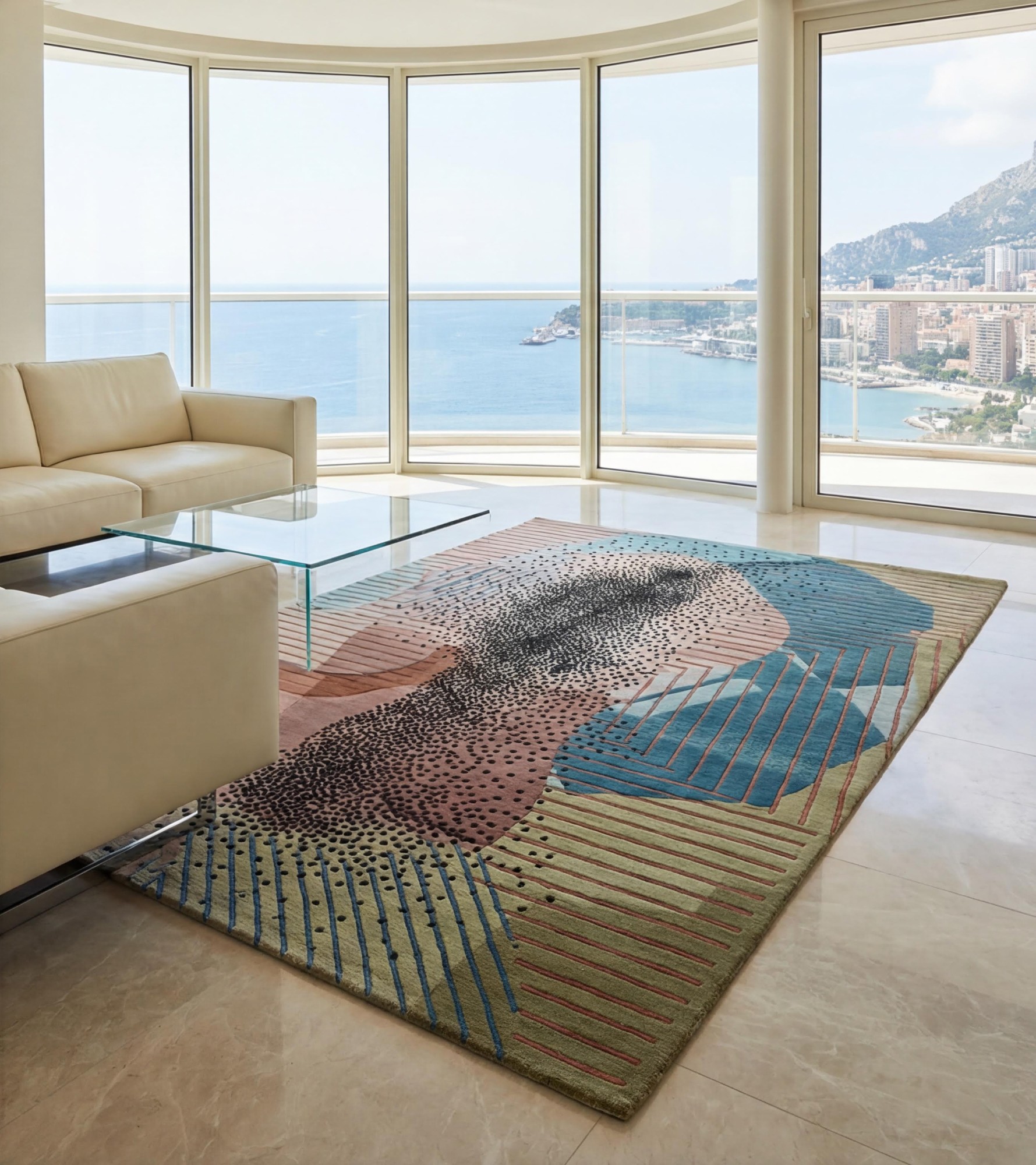 Textured Figure Artisan Rug
