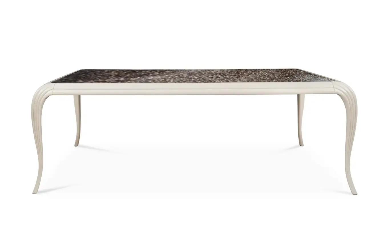 Mistral Exotic Feather Top Dining Table