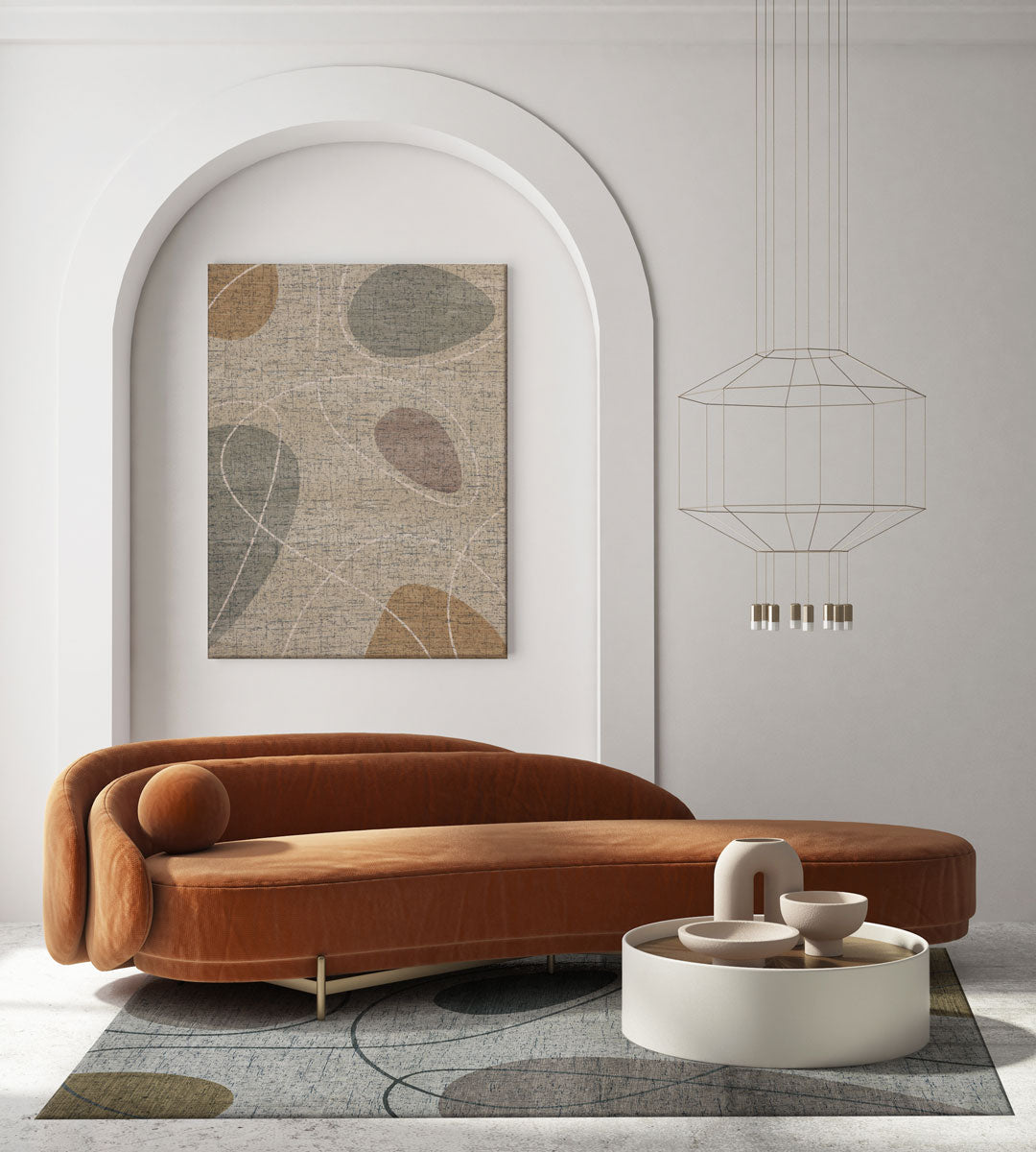 My Bubble Grey Beige Flatwoven Rug