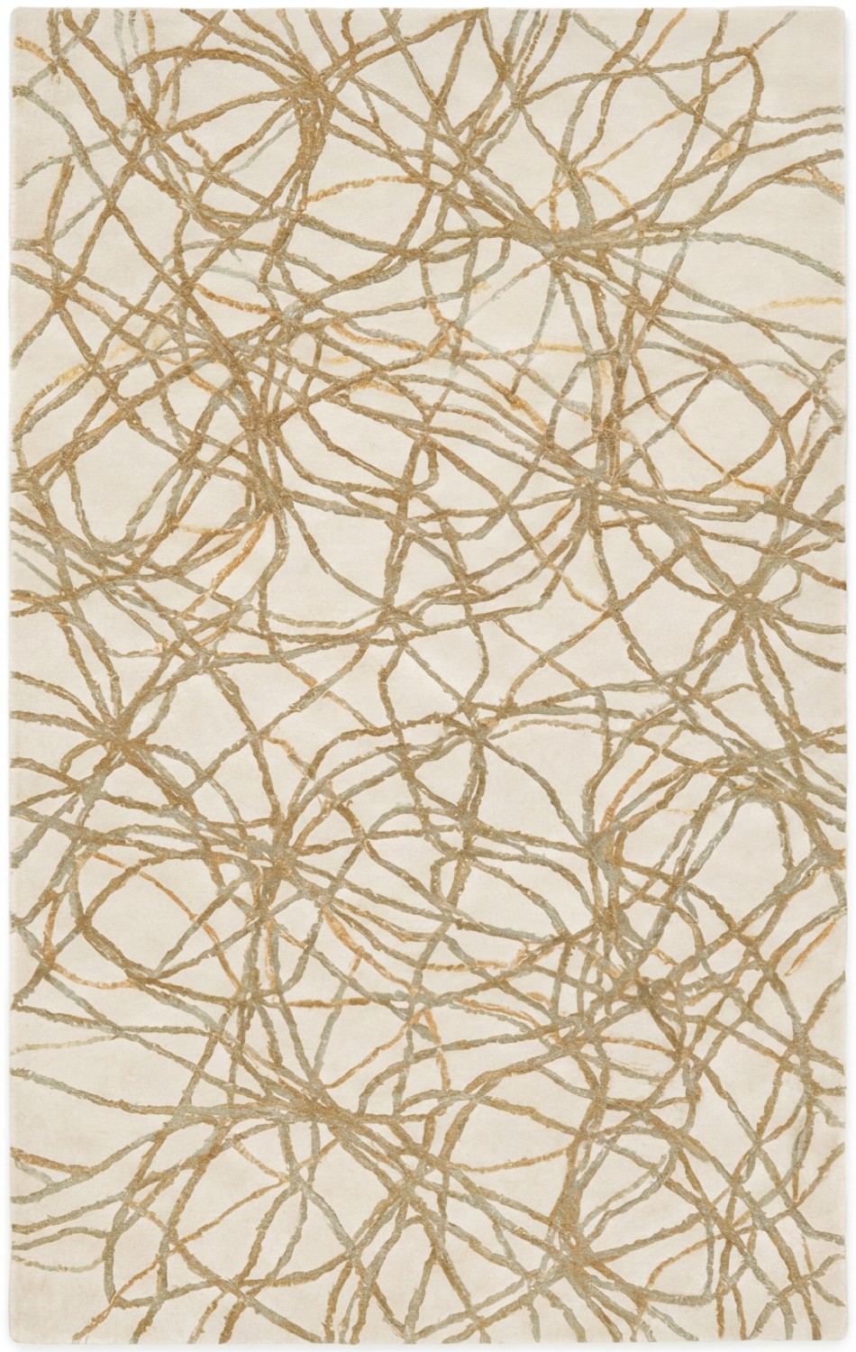 Golden Filigree Artisan Rug