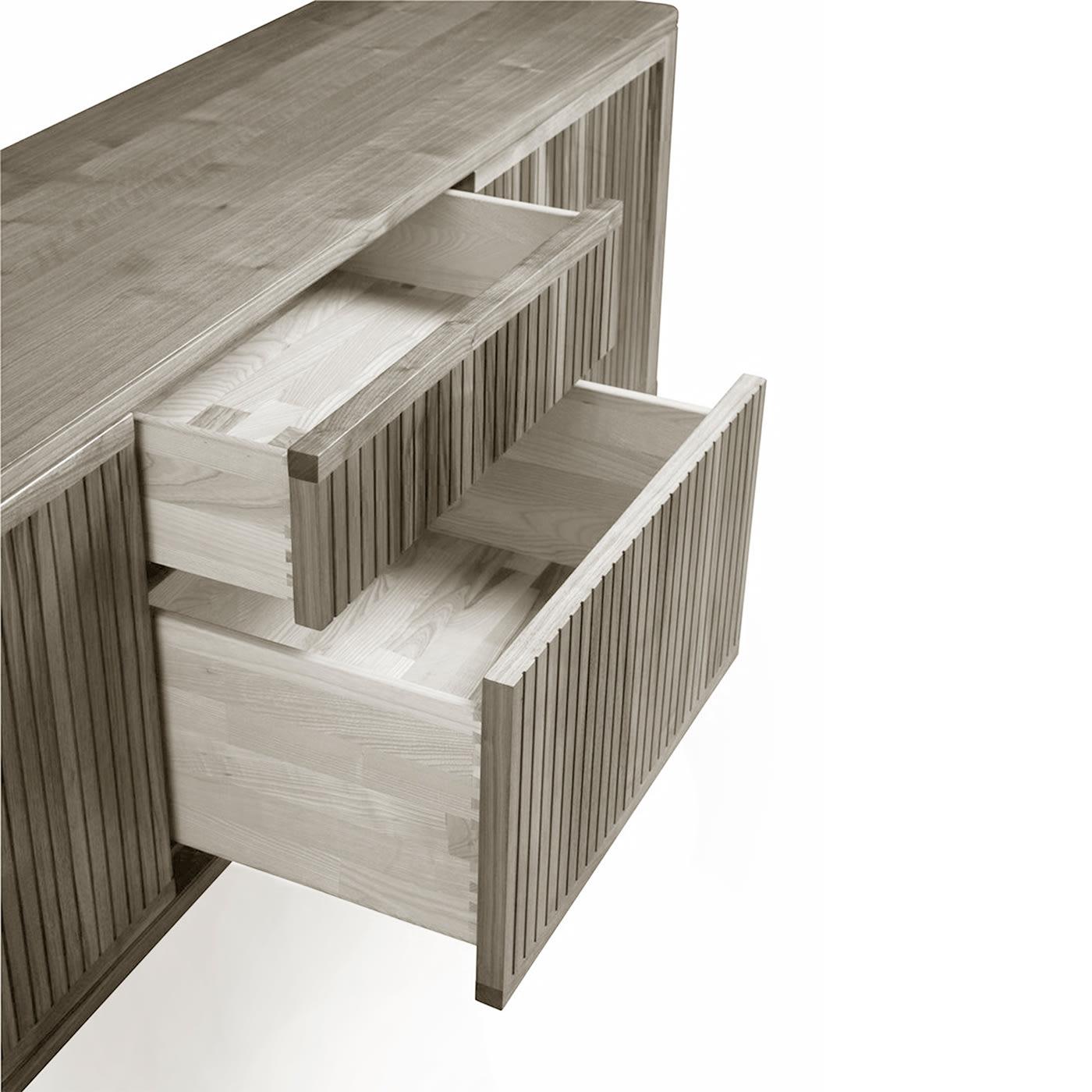 Eleva 3-Doors Grey Sideboard