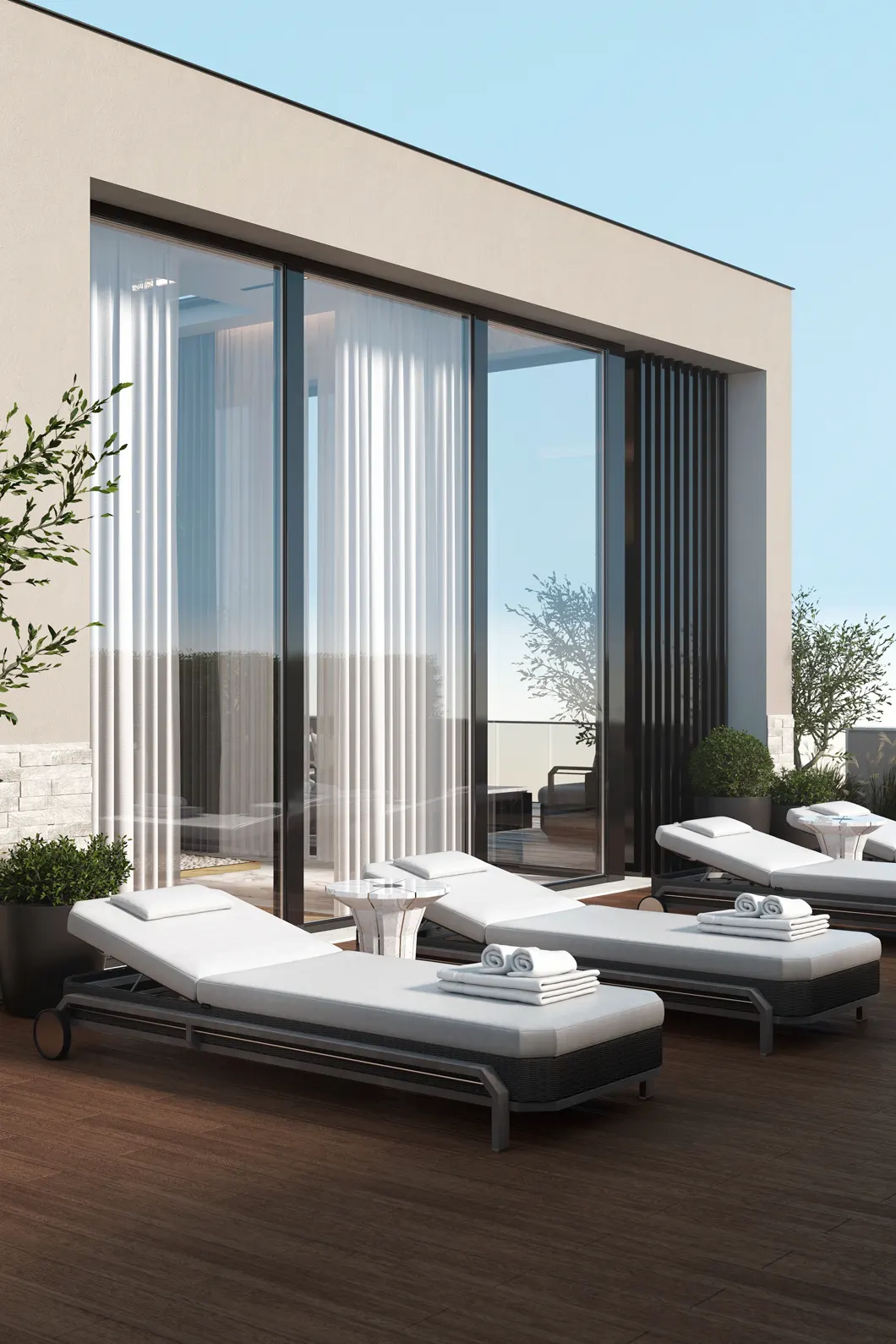 Heritage Grey Sunlounger - 1