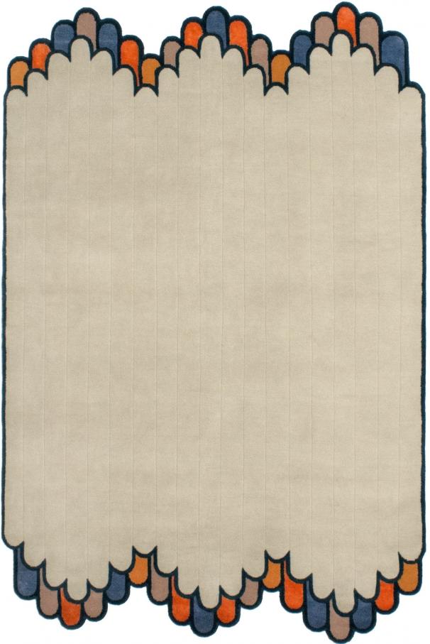 Rainbow Wool / Viscose Hand-Knotted Rug