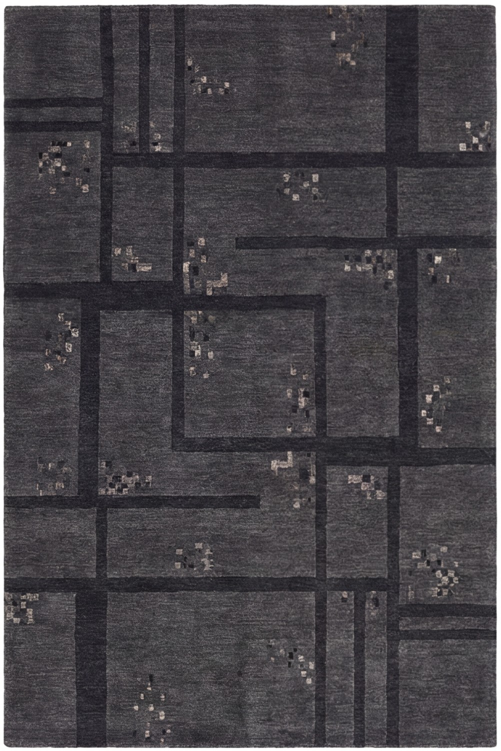 Basalt Grid Handcrafted Rug
