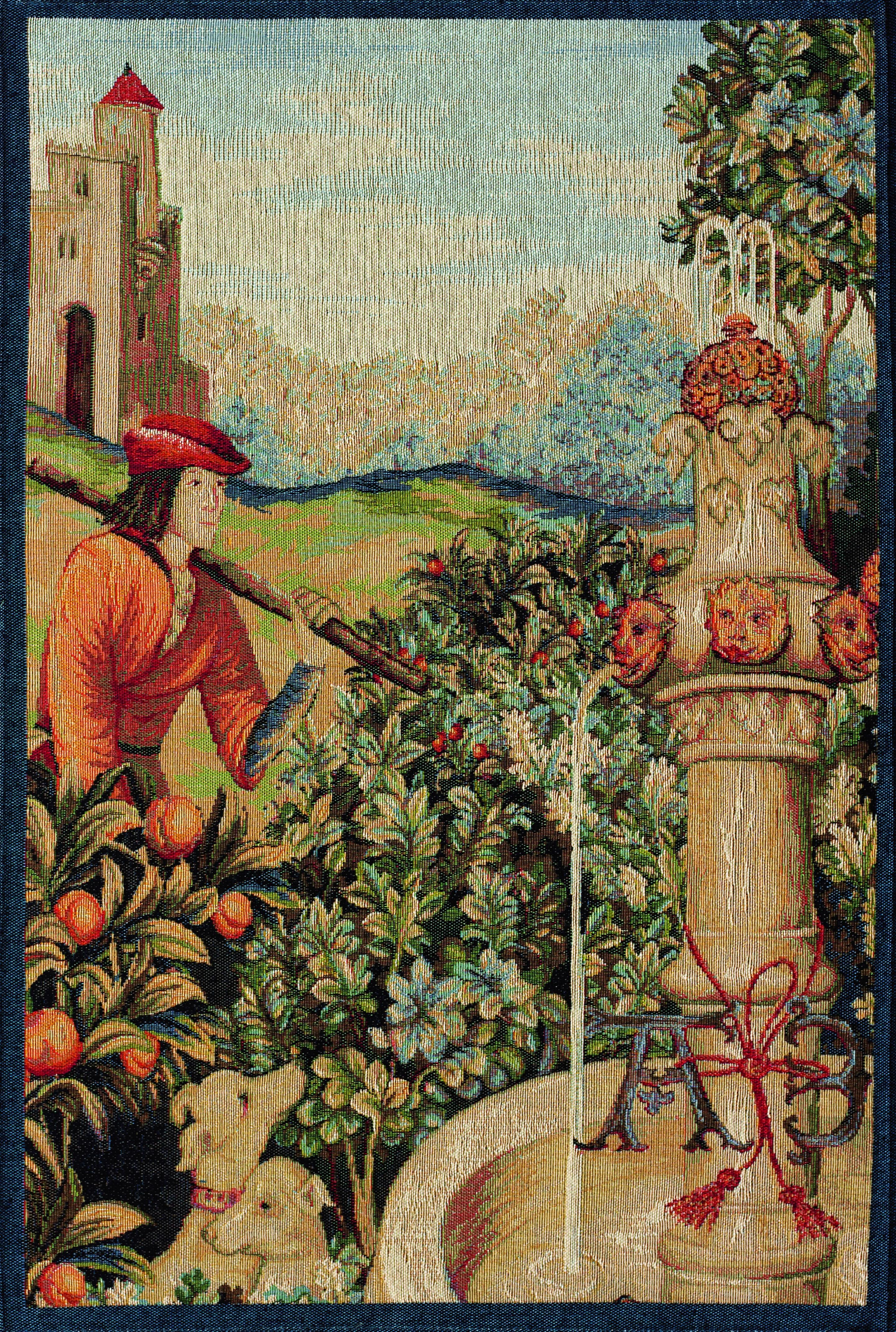 Ornamental Fountain Tapestry