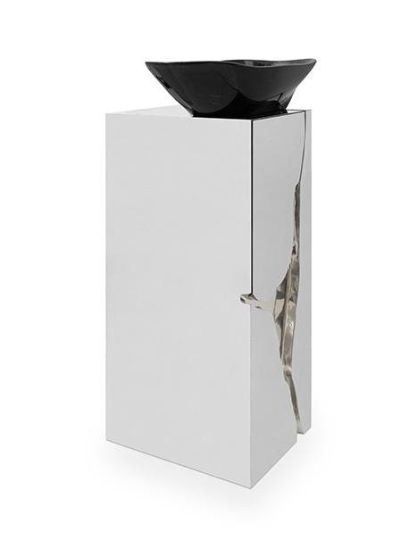 Fractured Design Pedestal Sink