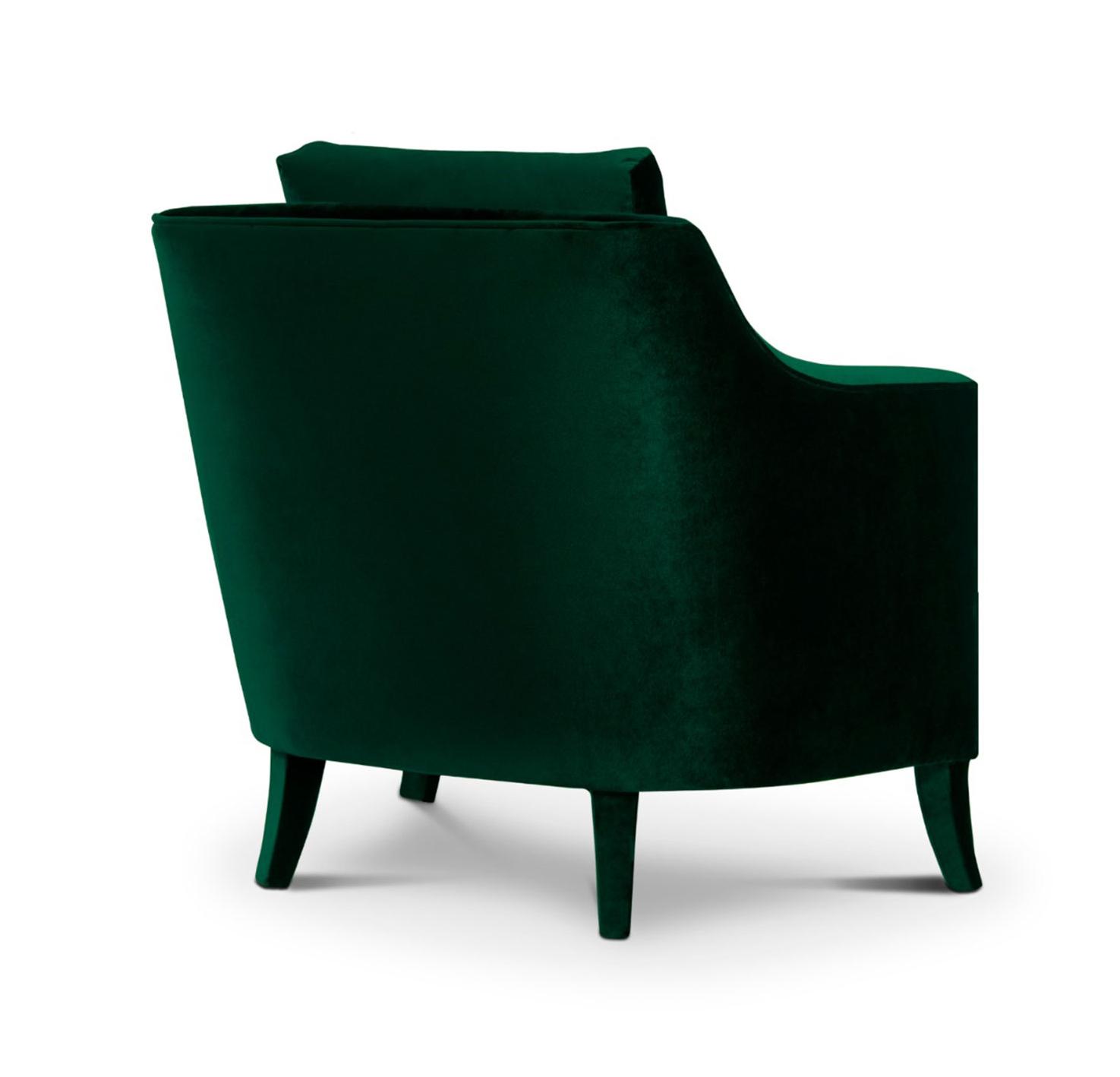 Plush Velvet Armchair