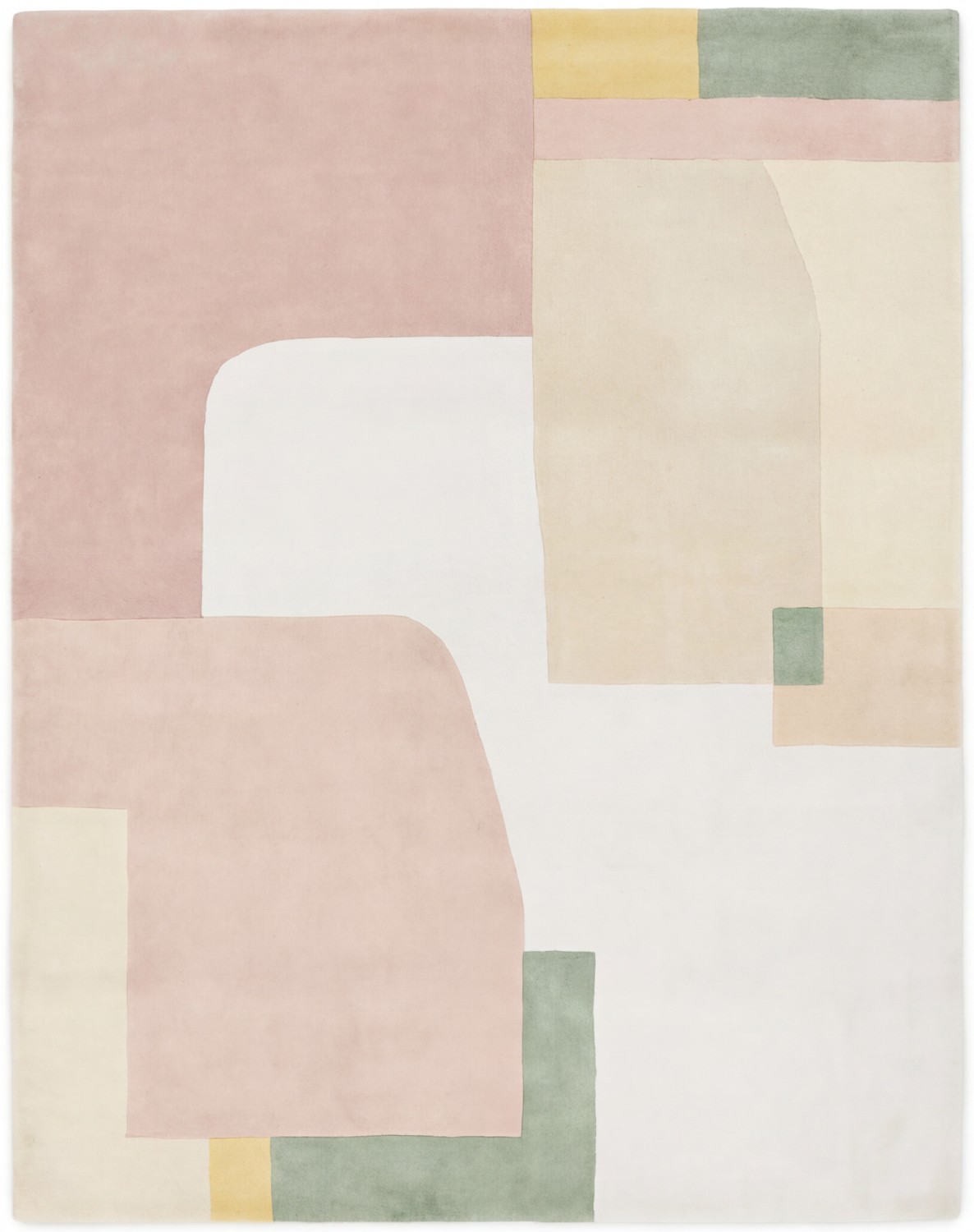 Pale Composition Artisan Rug
