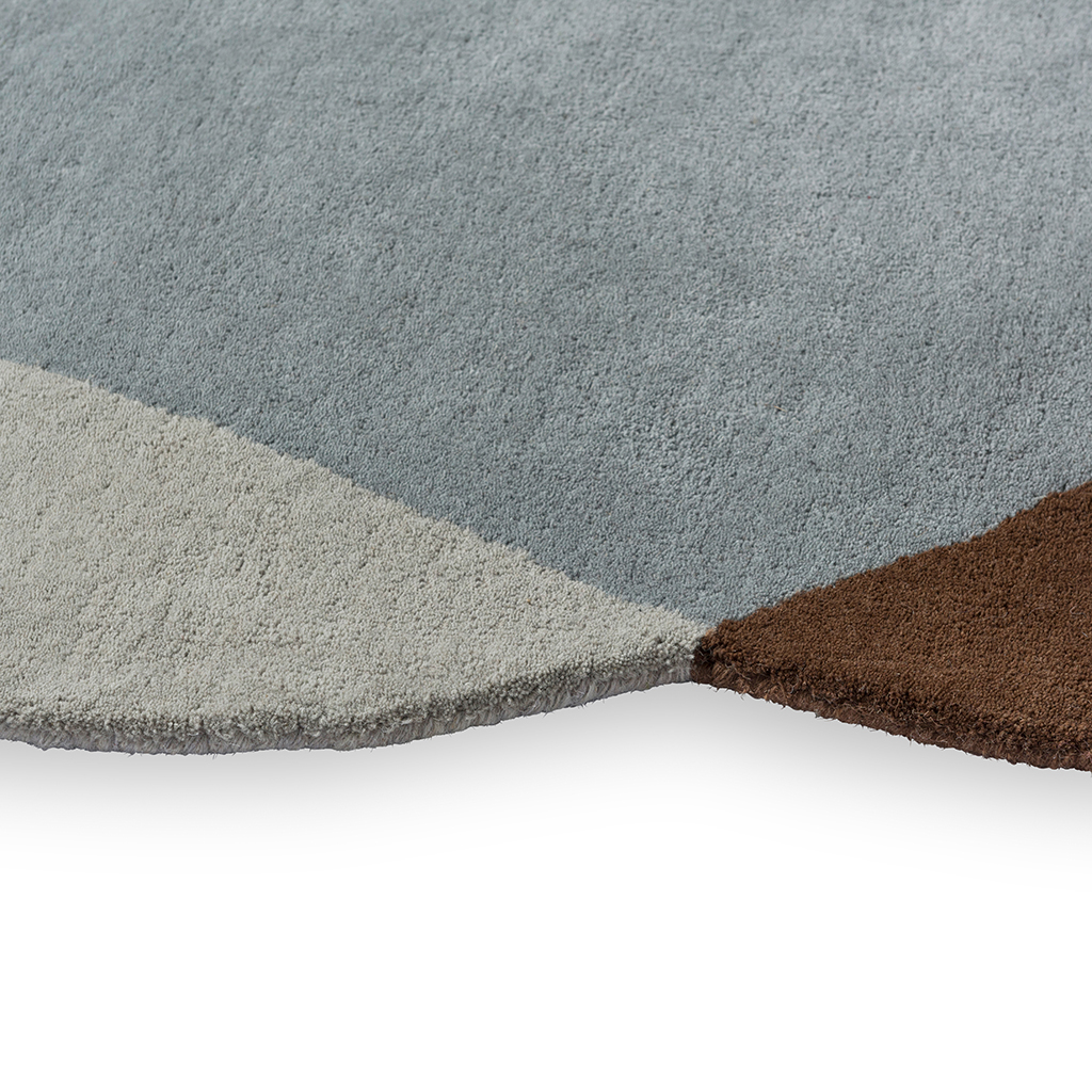 Brown Blue Essence Rug