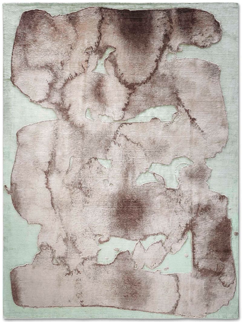 Mono Brown Hand Knotted Rug