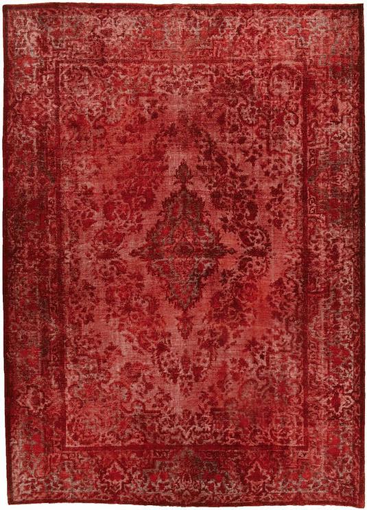 Red Hand Woven Vintage Rug