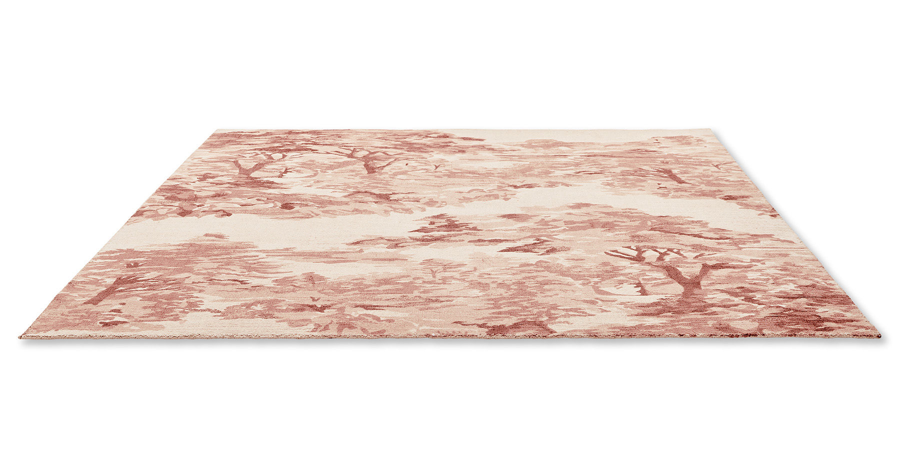 Landscape Light Pink Designer Rug