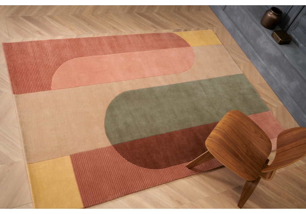 Geometric Wool Hand-Tufted Rug