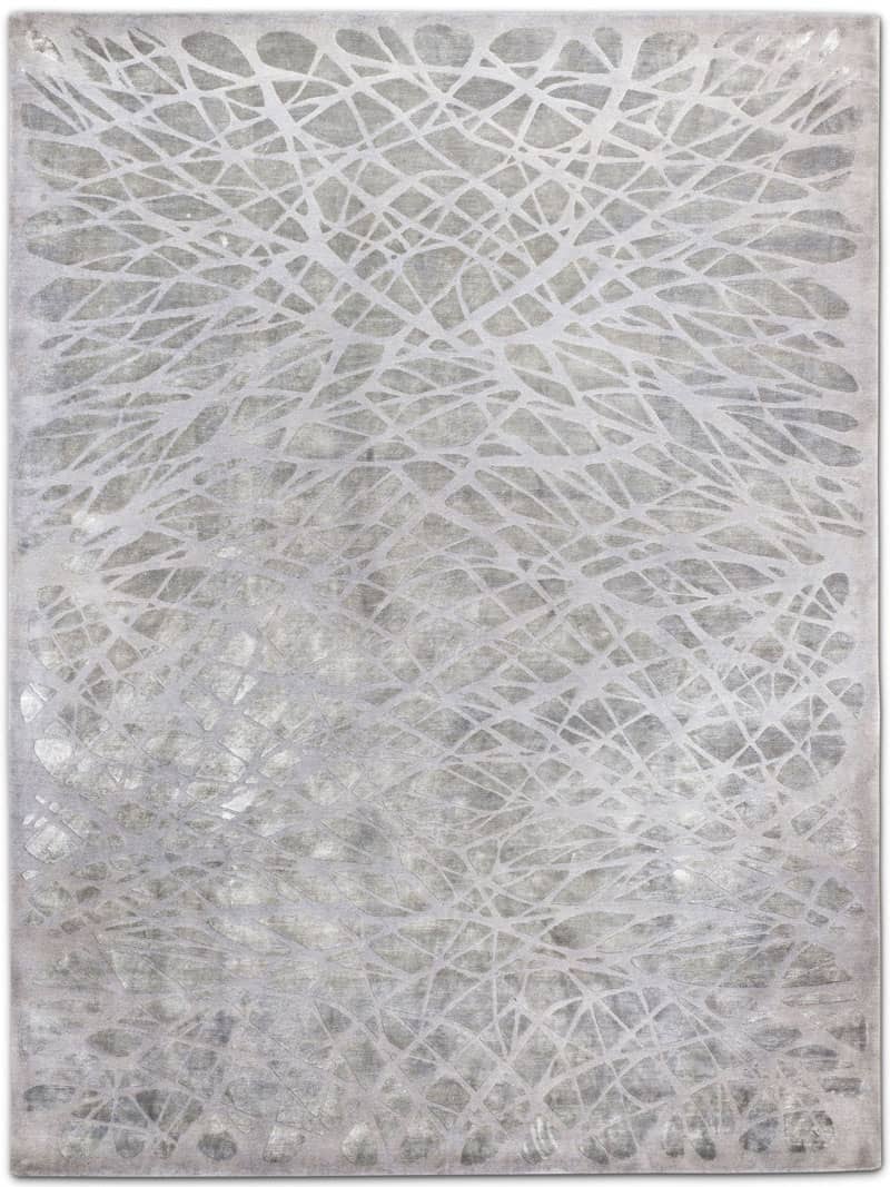 Dresden Silver Hand Knotted Rug
