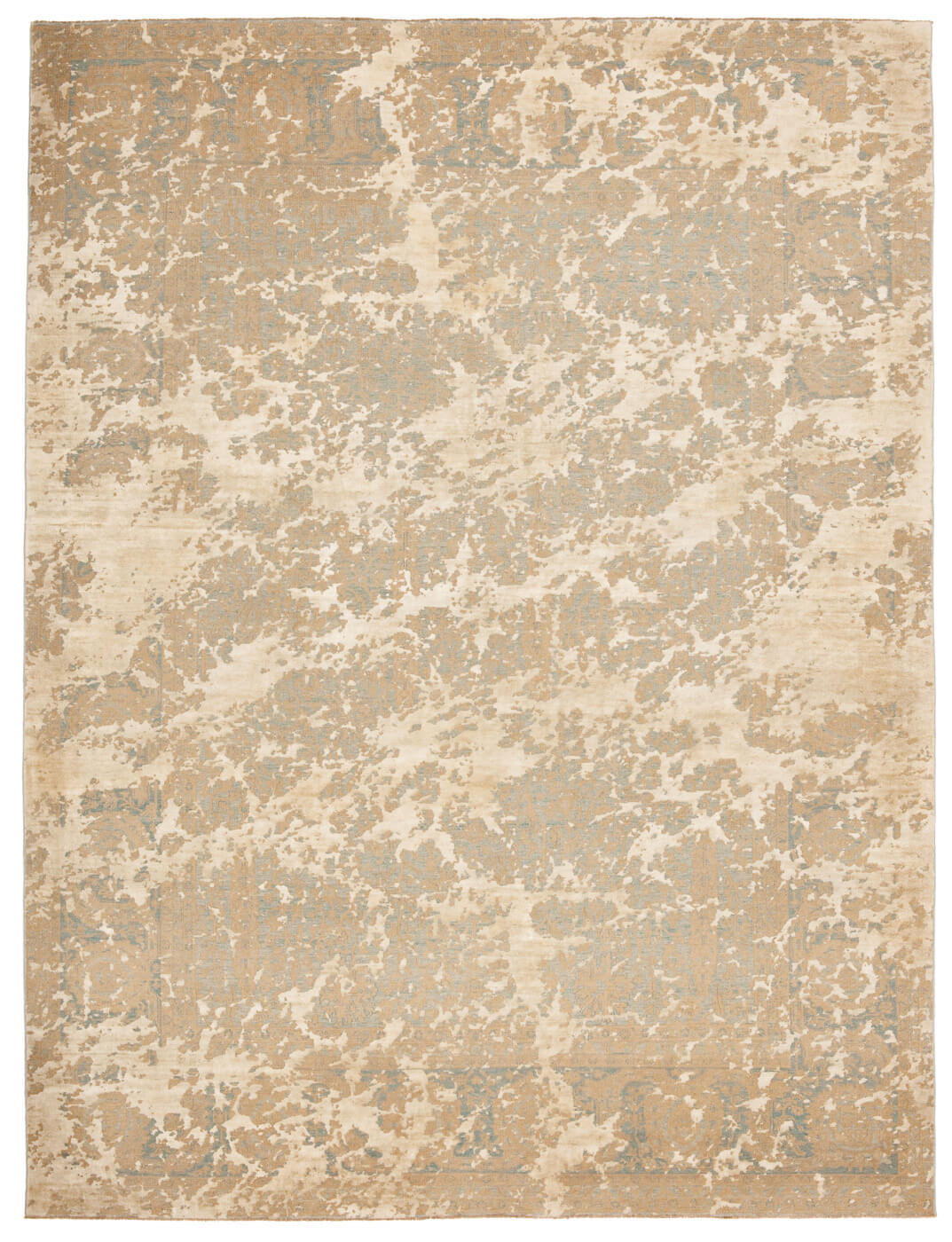 Tabriz Hand-knotted Beige Rug