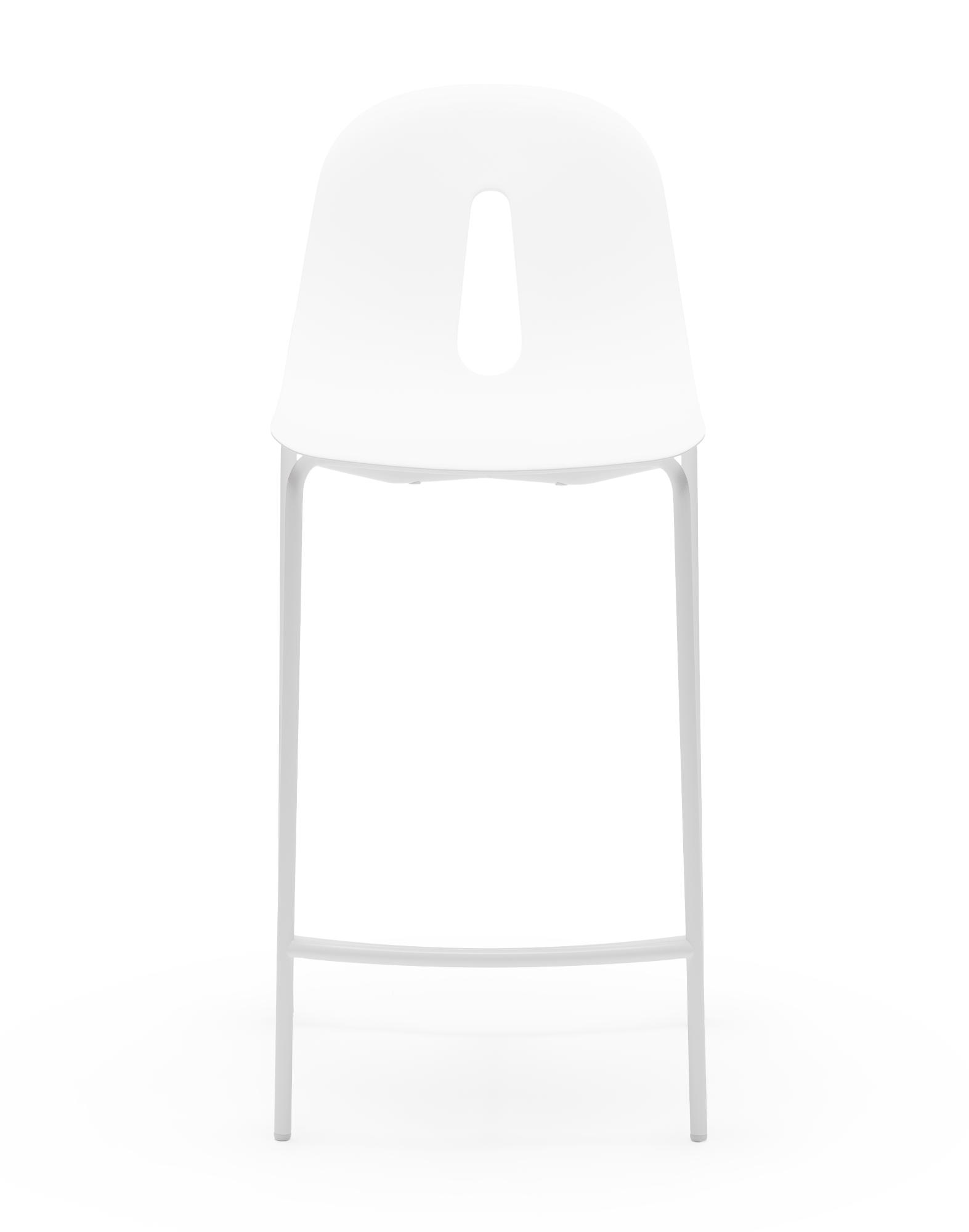 Gotham SG-65 White Bar Stool