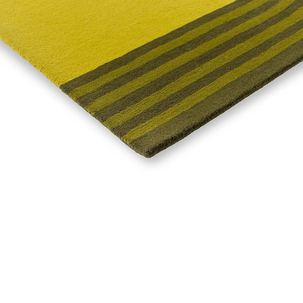 Tulip Green Designer Wool Rug