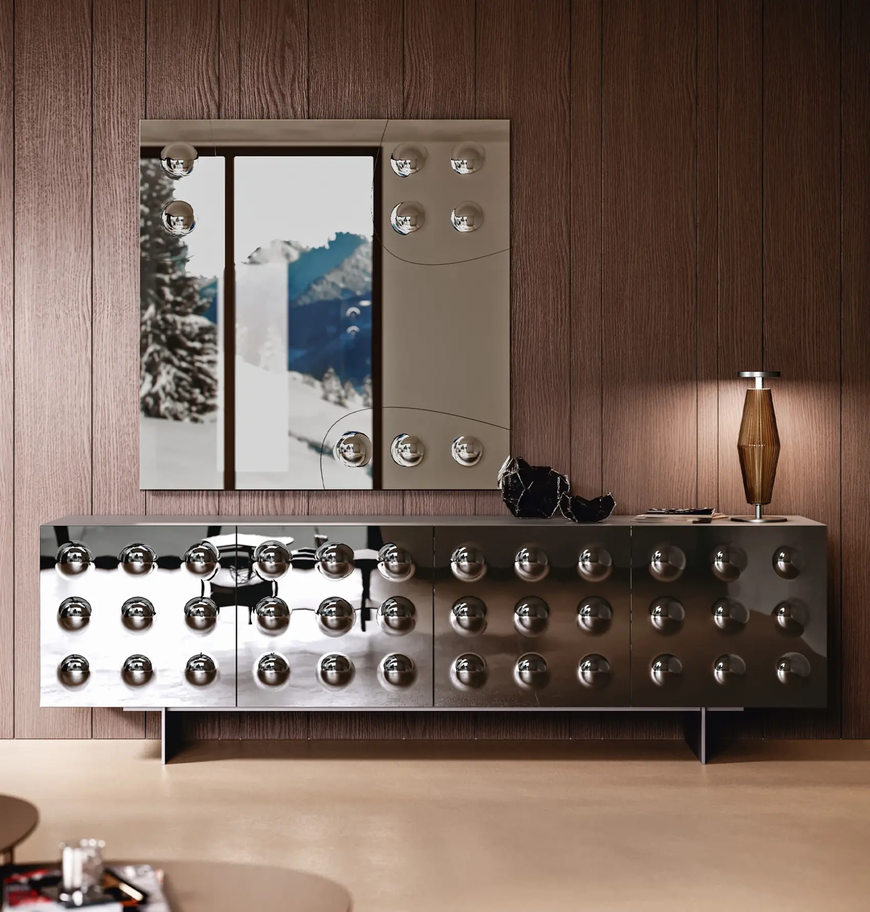 Rock Wall Mirror