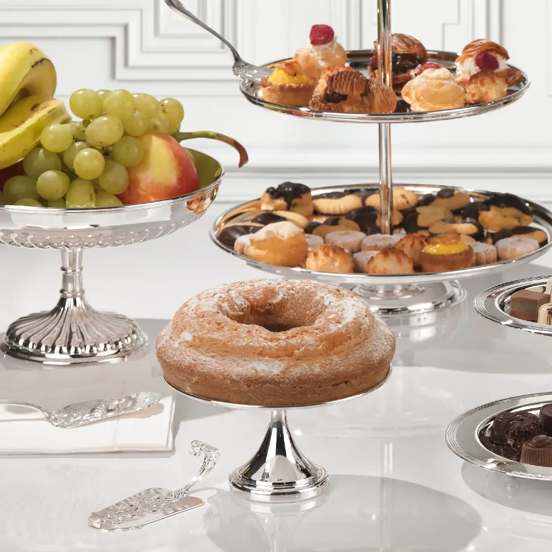 Silver-Plated Pastry Stand