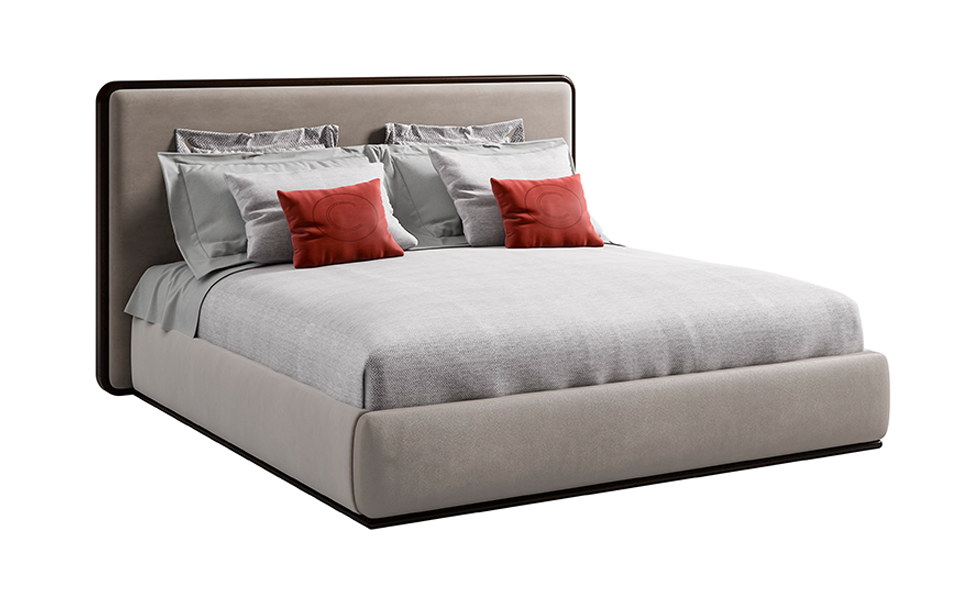 Modern Italian Bed With Headboard