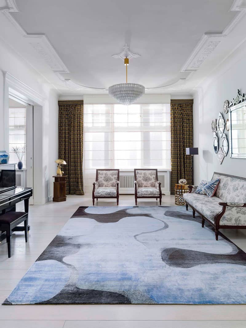 Blue Hand-Woven Rug