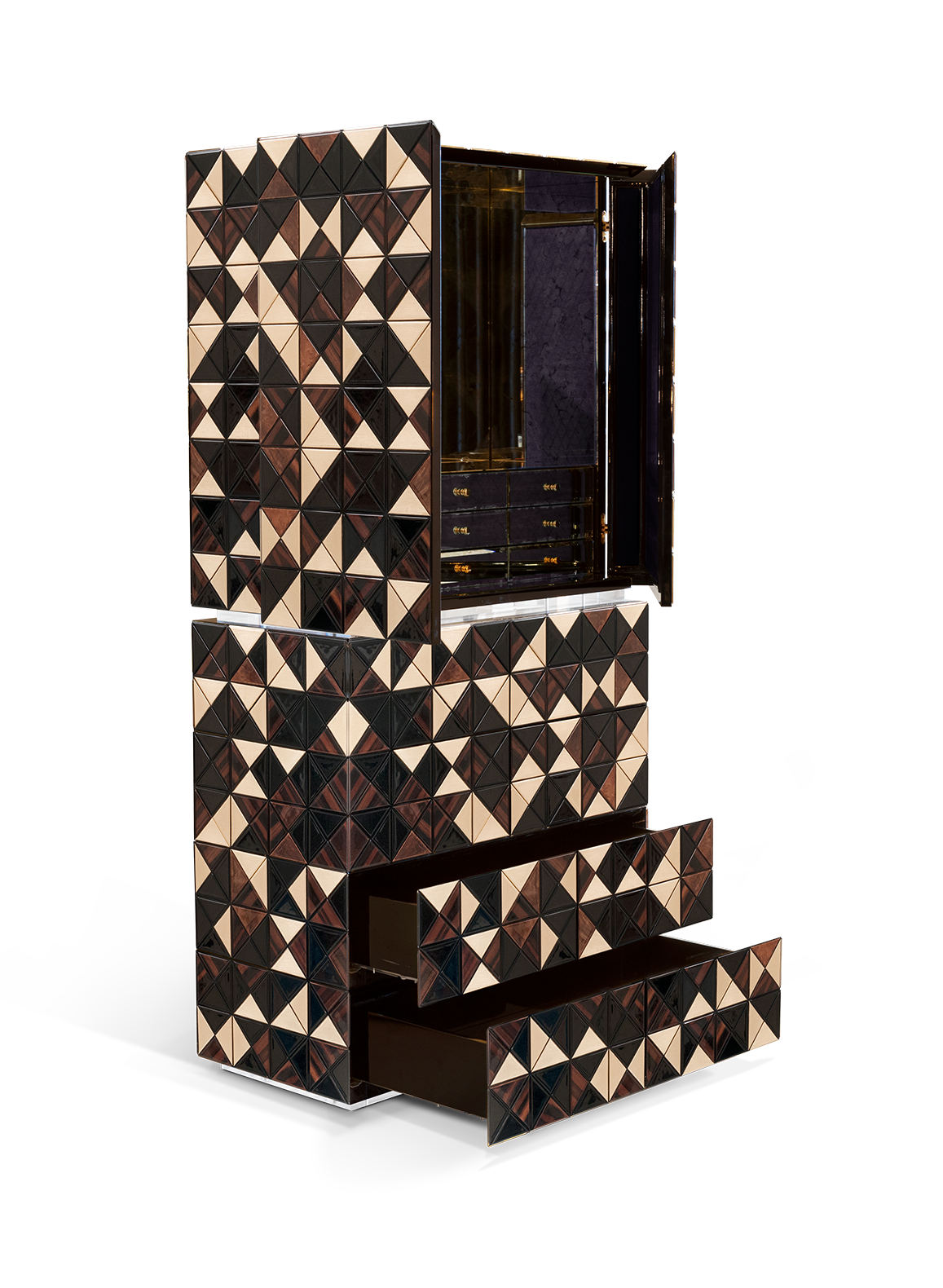 Mosaic II Walnut Cabinet