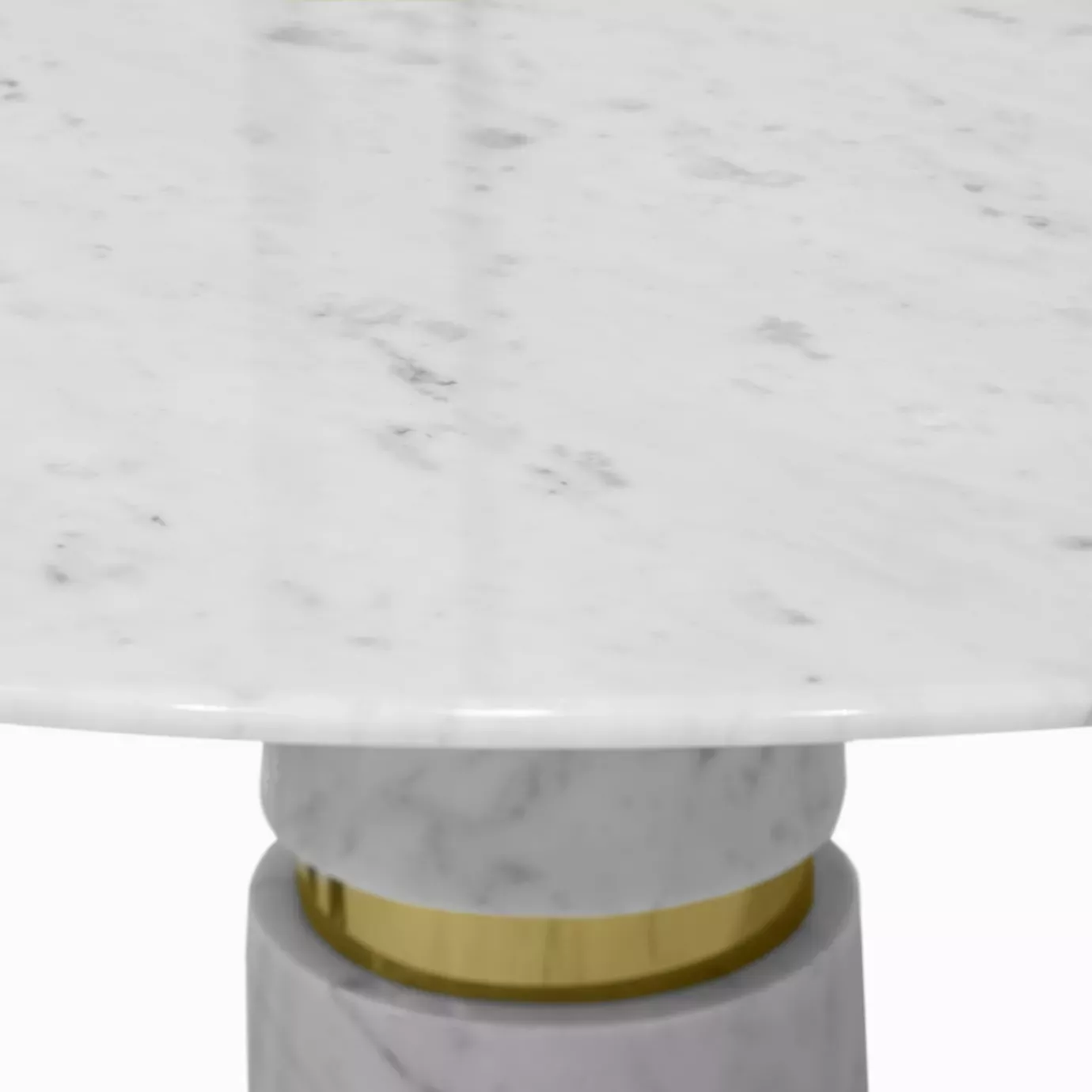 Avalanche Carrara Marble Dining Table