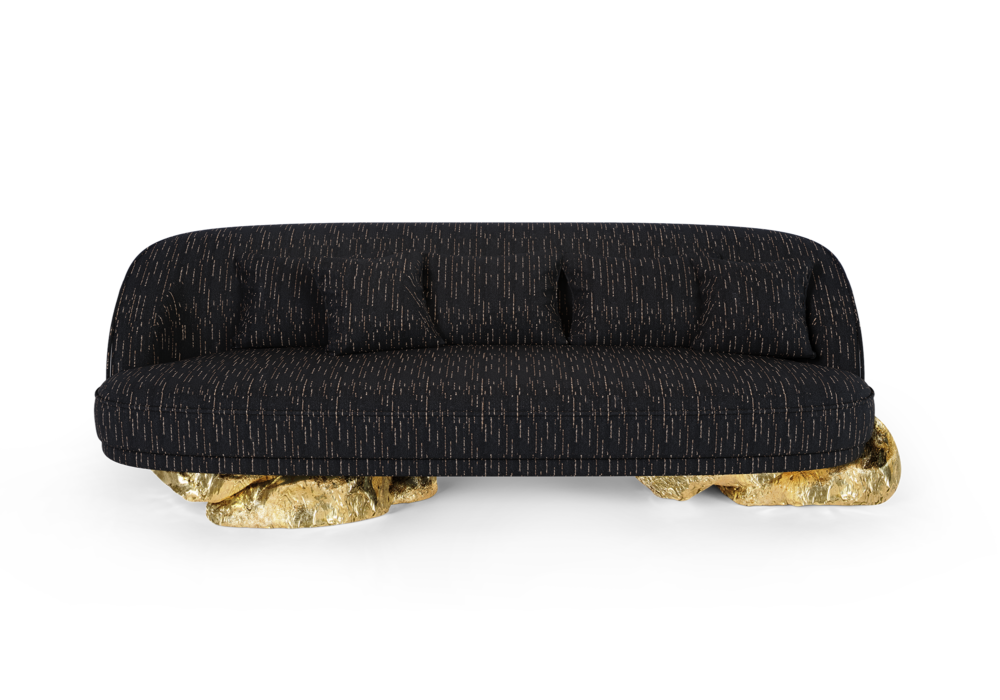 Angora Black Sofa