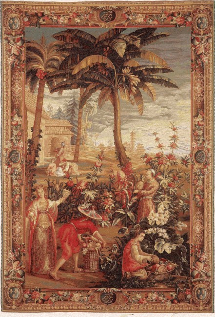 The Pineapple Harvest Scenic Tapestry