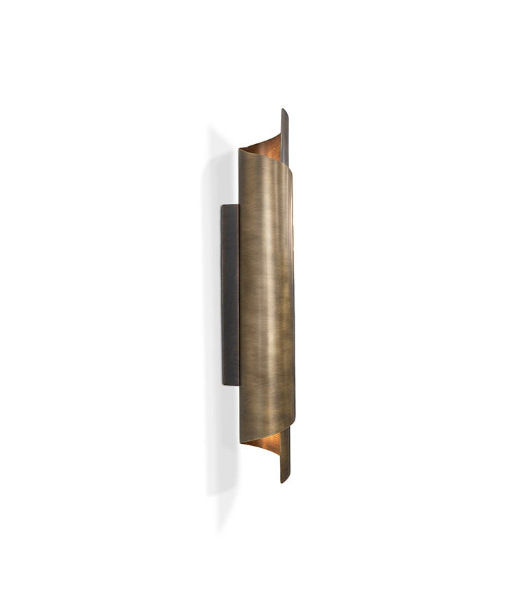 Aged Brass Wall Light