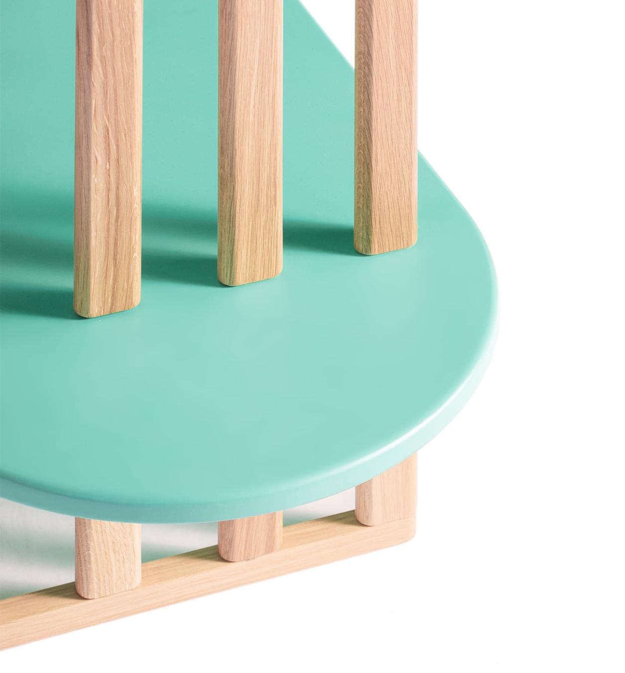 Green Four-Tier Bookcase