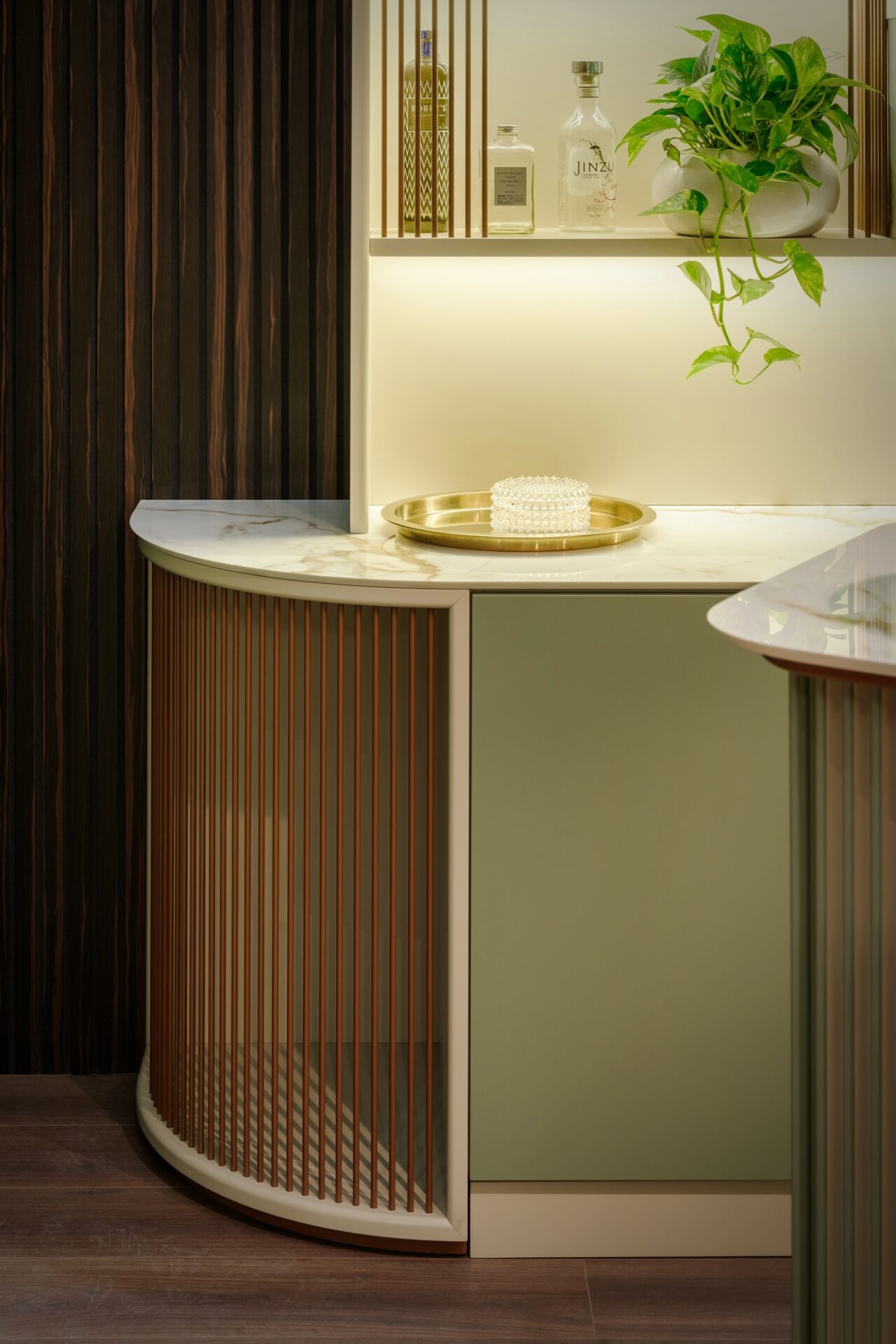 Dry Home Bar with Counter