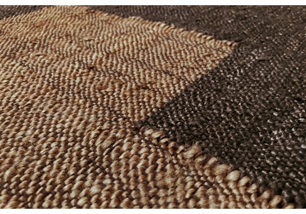 Oscillation Brown Jute Flat-Woven Rug