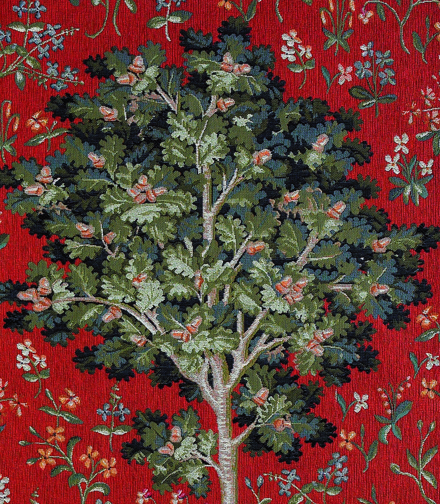 Medieval Oak Tree Tapestry