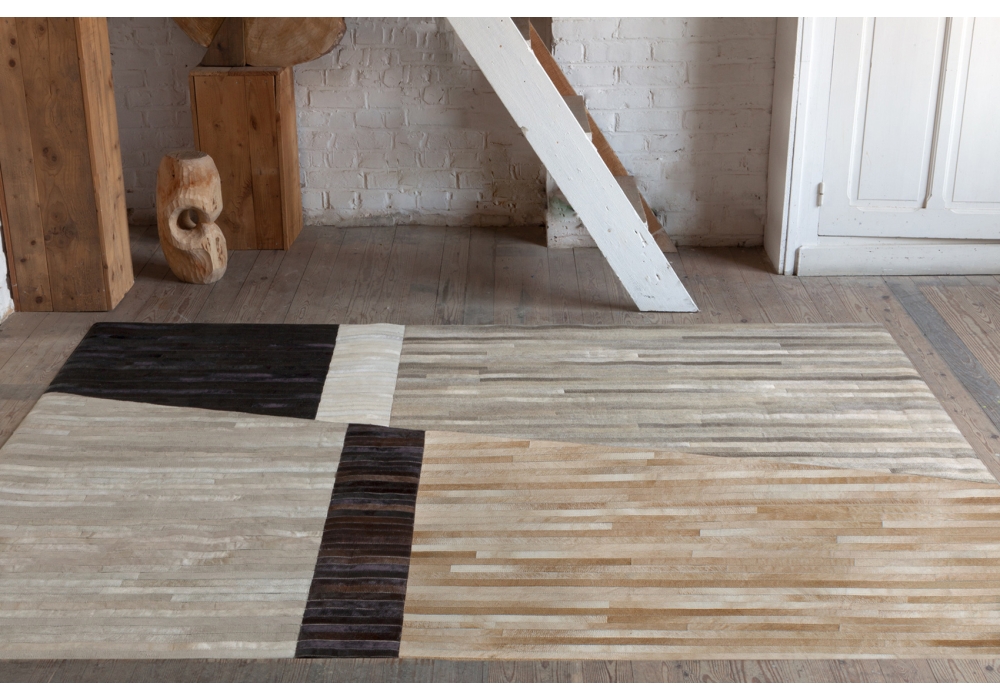 Camp Hill Cowhide Handwoven Rug | Size: 9' 10