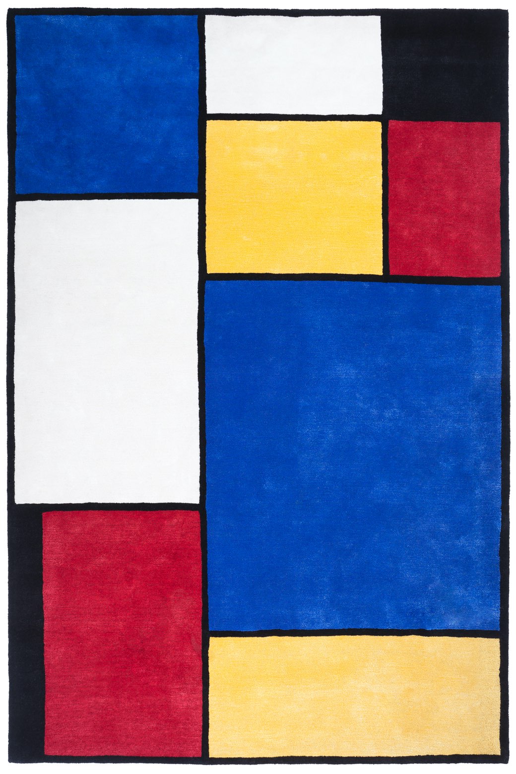 Mondrian Designer Handmade Rug | Size: 6' 7