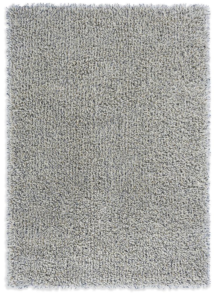 Grey Fluffy Shag Rug ☞ Size: 4' 7" x 6' 7" (140 x 200 cm)