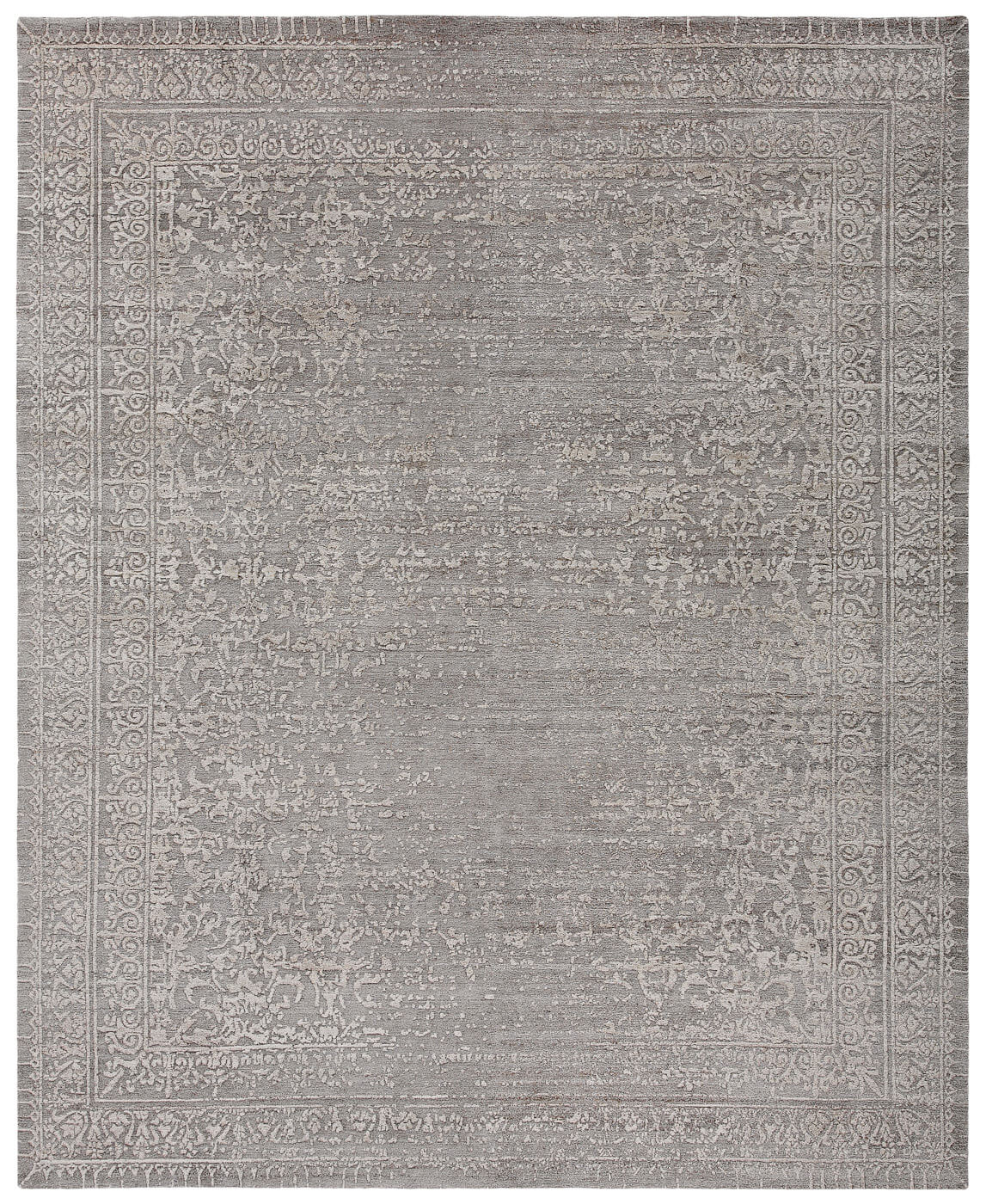 Wool / Silk Ferrara Grey Rug