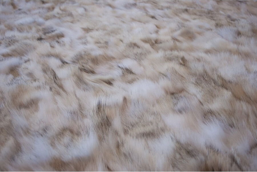 Wolf Real Fur Rug ☞ Size: 210 x 210 cm