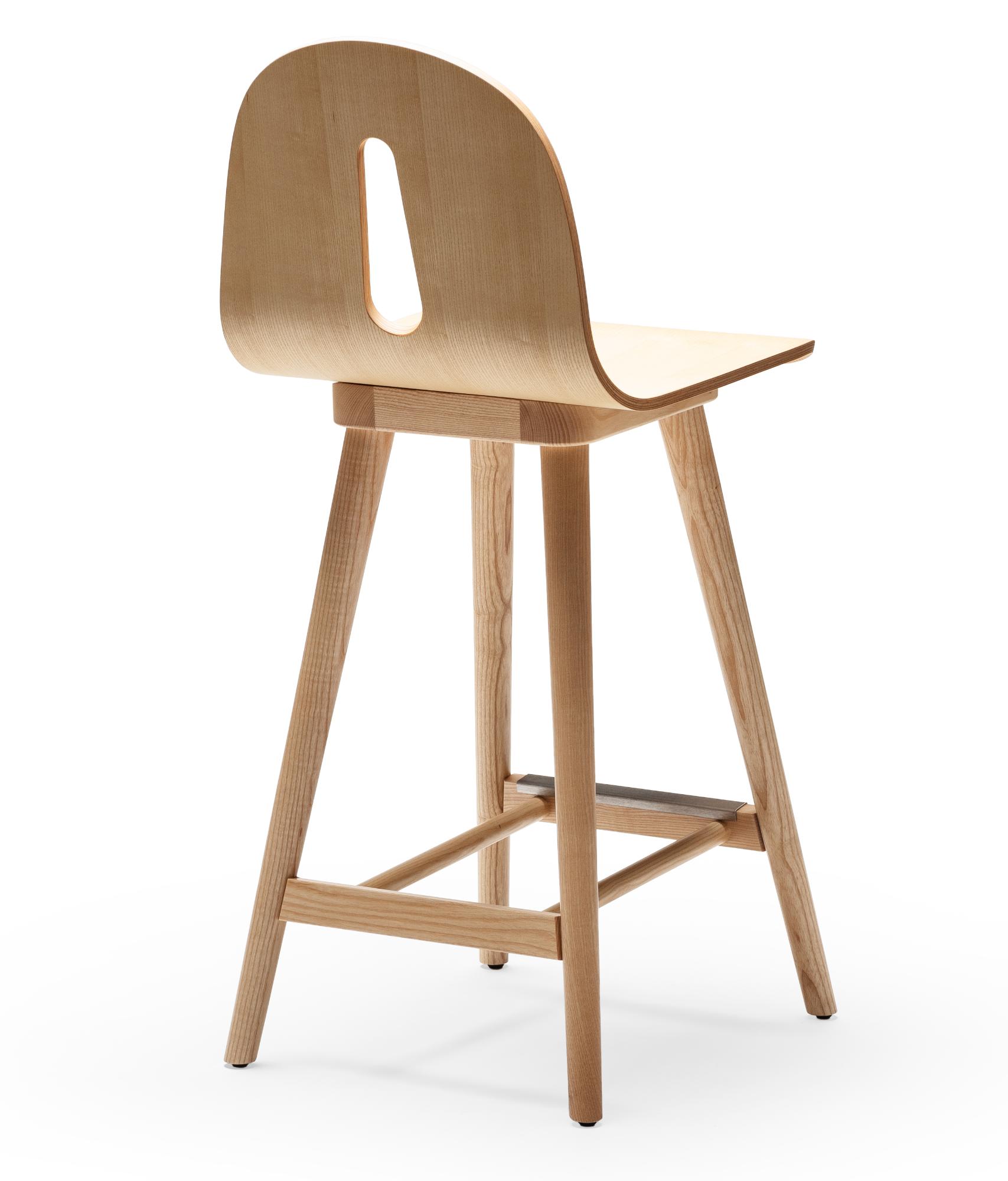 Gotham Woody SG-65 Natural Ash Bar Stool