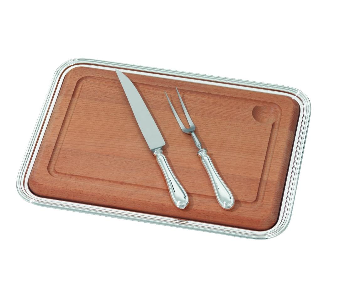 Silver-Plated Tray Carving Set