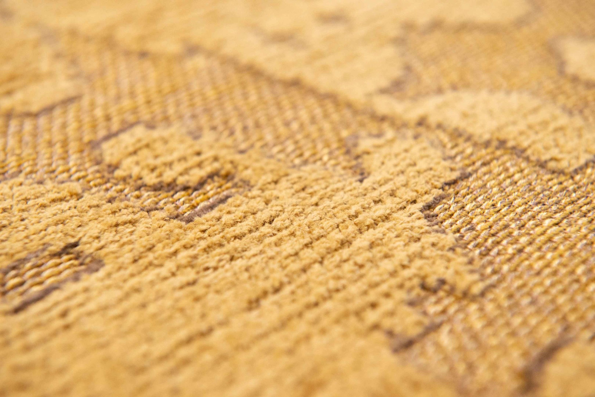 Abstract Gold Belgian Rug