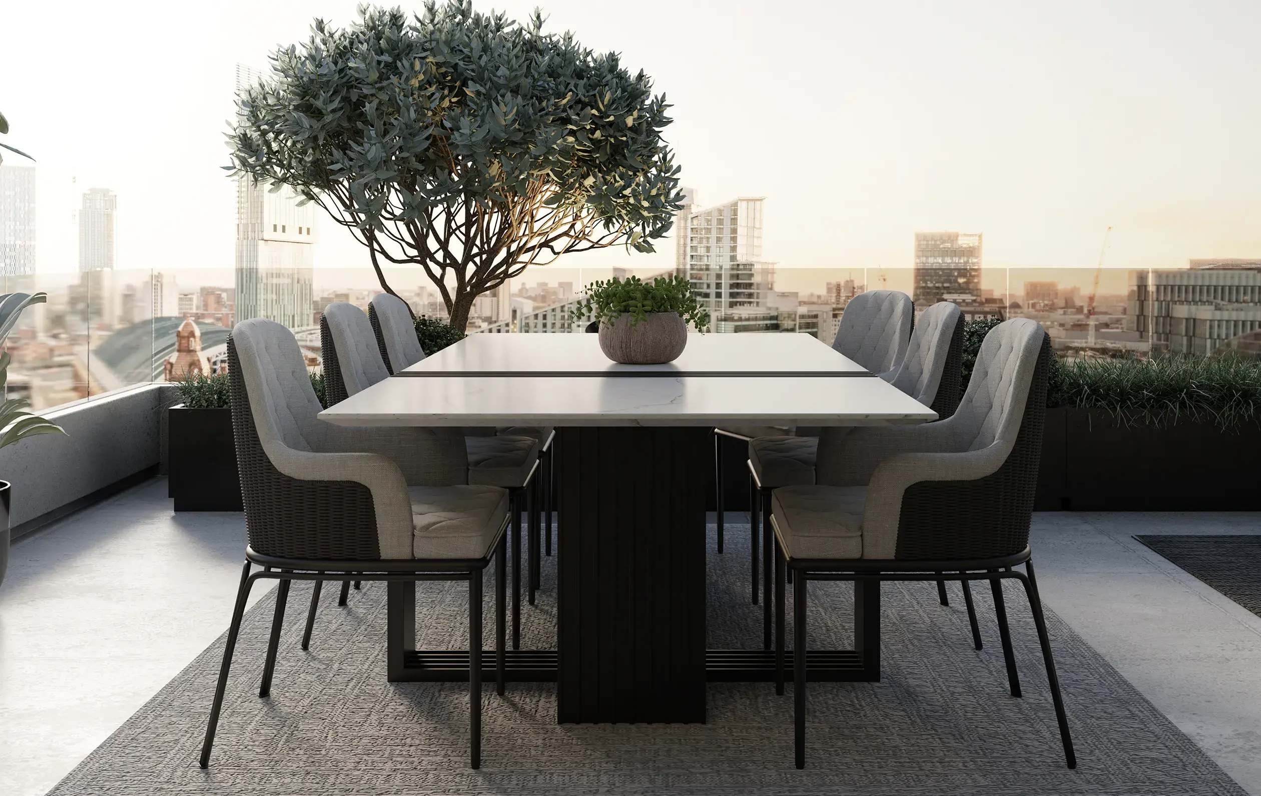Whirlwind Outdoor Dining Table - 5