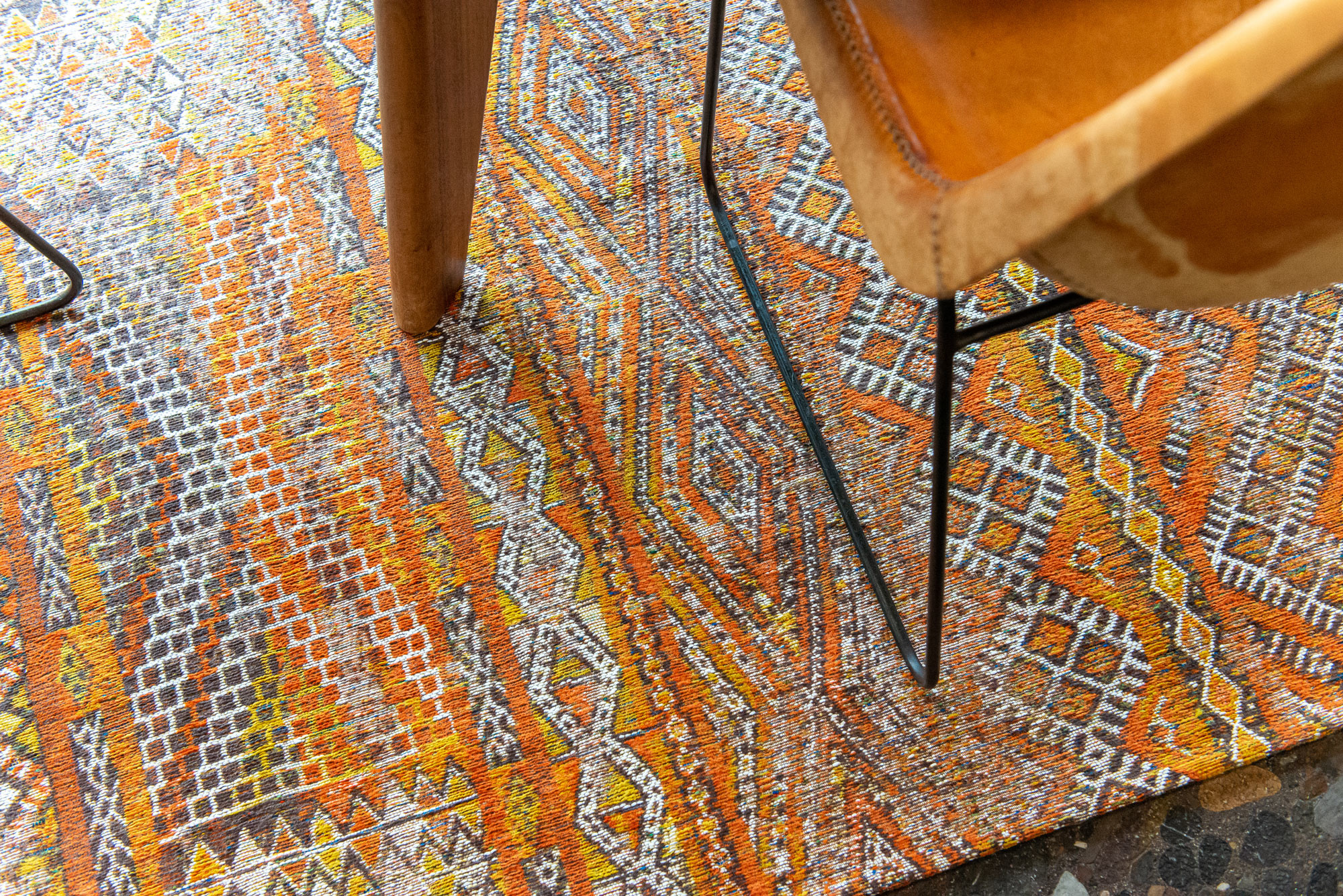 Antiquarian Flatwoven Orange Rug