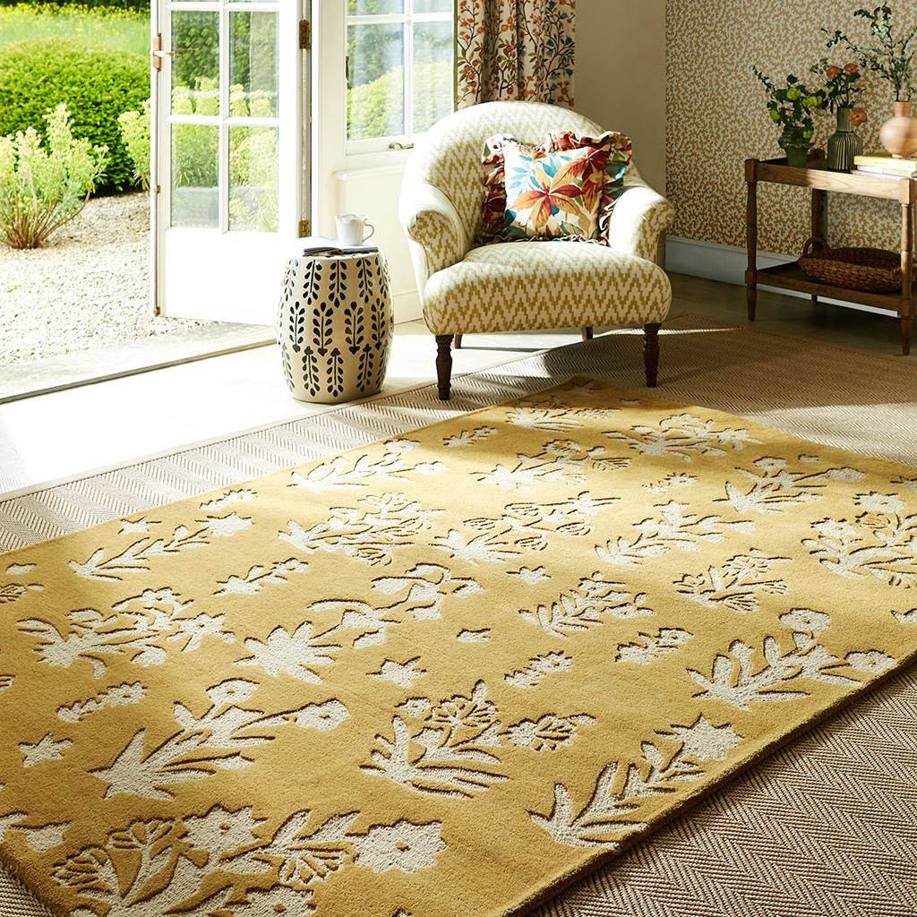 Woodland Glade Gold Rug