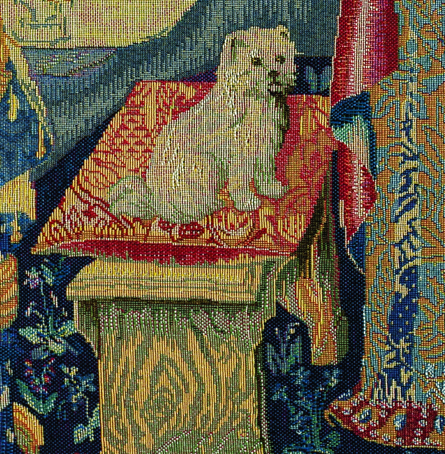 Lady with Dog Tapestry