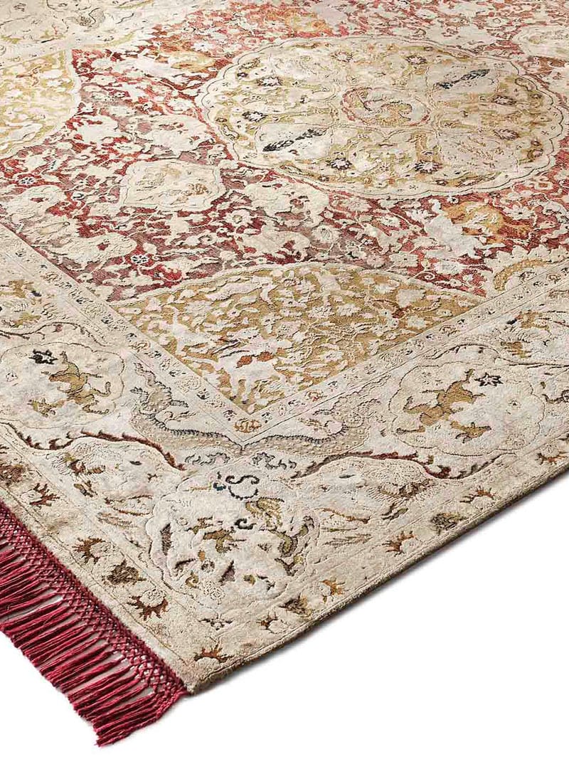 Gold Hand Knotted Rug