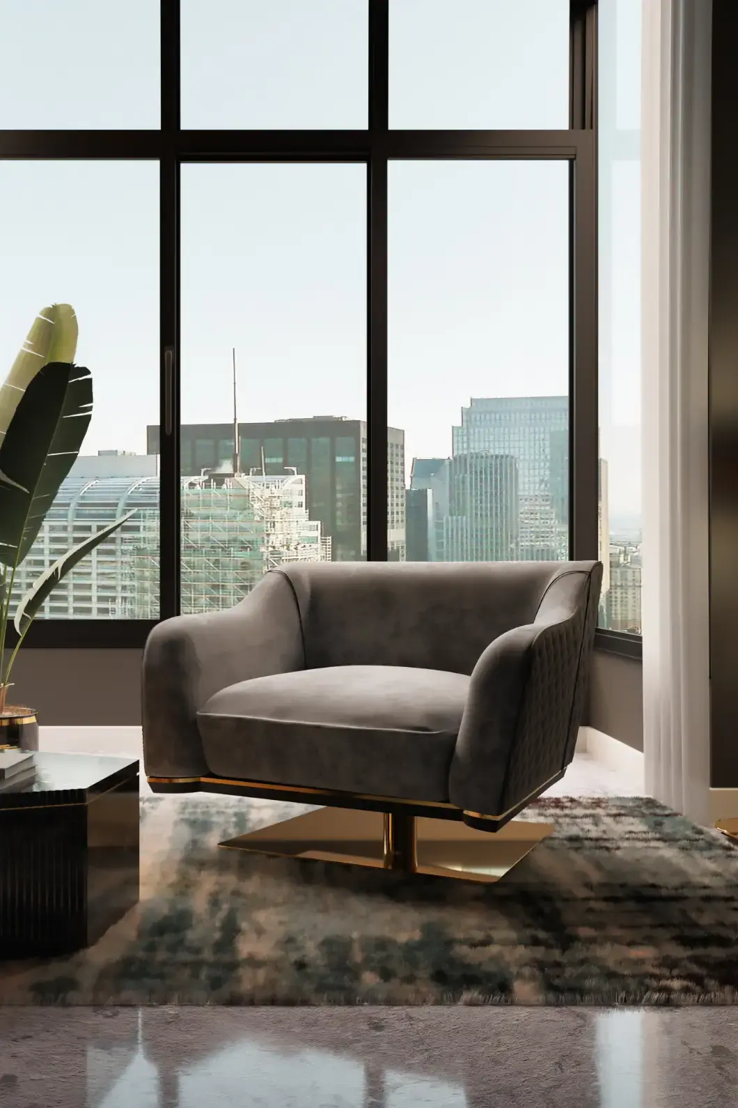 Rogue Swivel Single Sofa - 5
