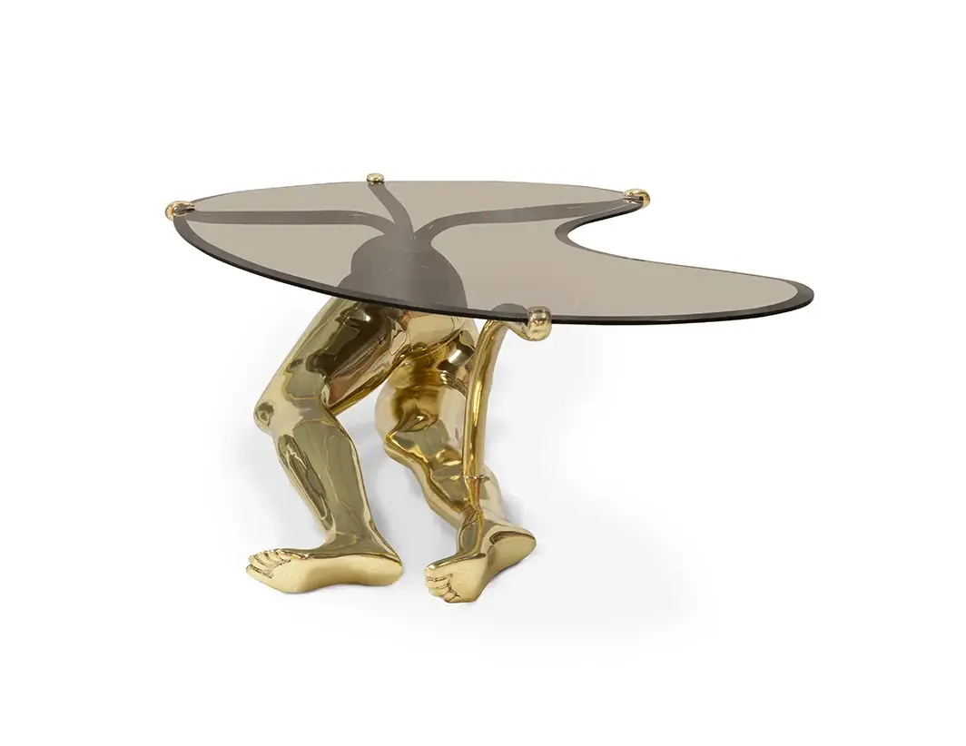 Tavo Polished Brass Coffee Table
